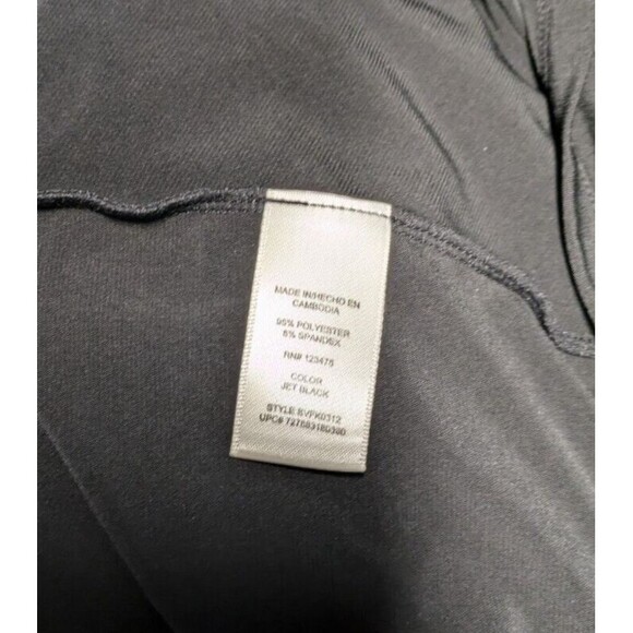 Sophia by Sophia Vergara Dress M Black Vneck Gathered Ruffle Long Sleeve Sheath - Picture 7 of 7